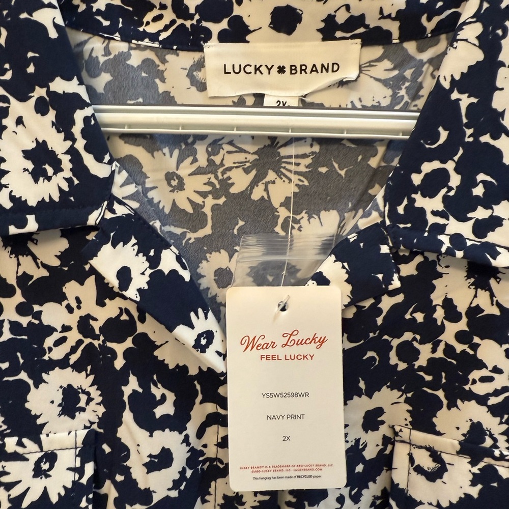 Lucky Brand Navy Floral Summer dress